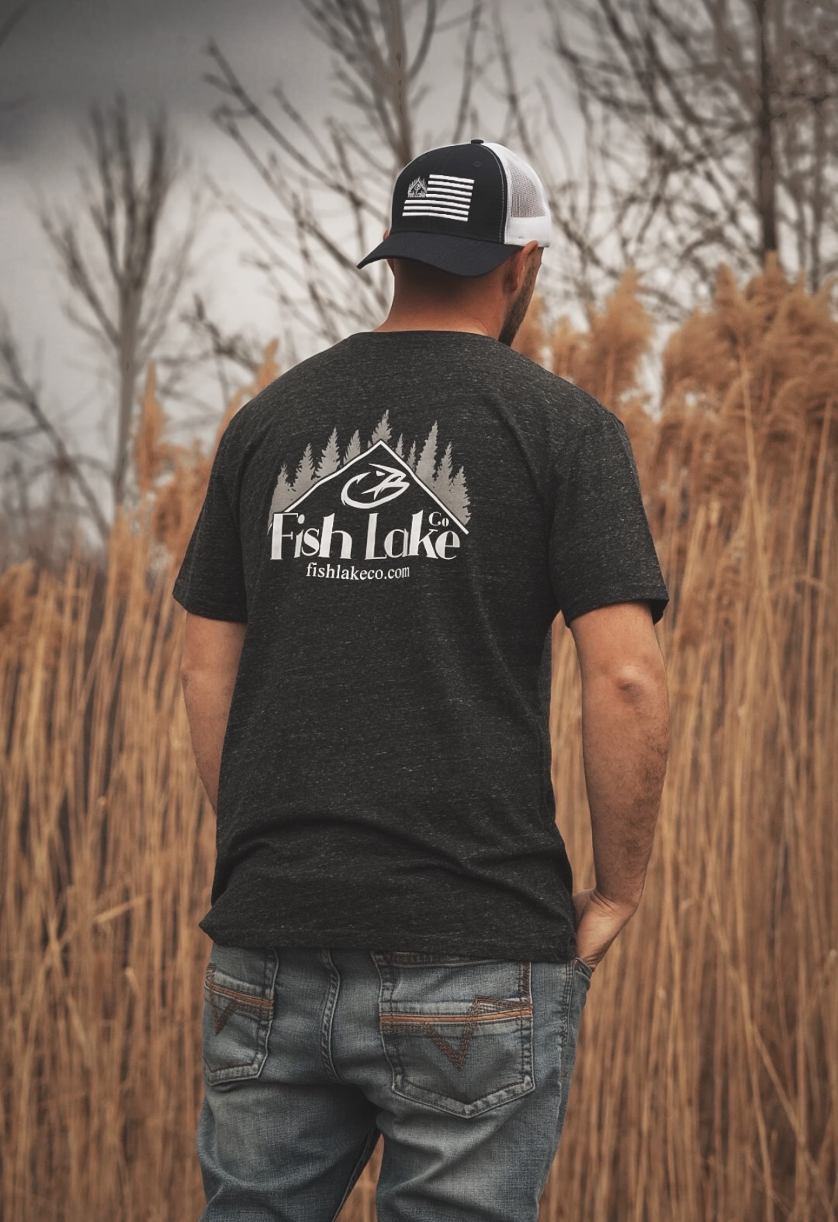 Fish Lake Co Graphic Tee Shirt Made in USA